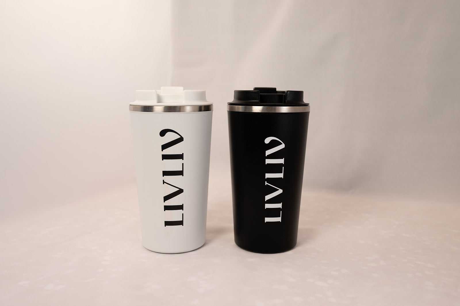 Duo LIVLIV thermos zwart & wit